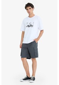 Resim Defacto Kargo Fit Gabardin Bermuda Şort C5400ax25smar104 Antrasit 