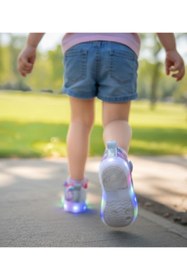Resim Surpie Shoes Kız Çocuk Unicorn Günlük Ayakkabı, Çocuk Işıklı Ayakkabı 