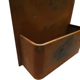 Resim Corten Modern Saksı 