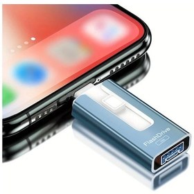 Resim Wangxi Mavi 256 Gb Yüksek Hızlı Usb Flash Bellek Şifreli Tek Tıklama Yedekleme İphone Uyumlu İpad Uyumlu İçin 