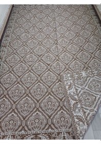 Resim Savan Dokuma Halı Örtüsü 6m² 200 300cm Kale Kahve6 Kahverengi 