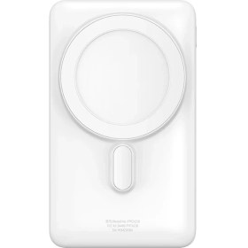 Resim Baseus Mgsafe Overseas 20W 10.000 Mah Stant Özellikli Kablosuz Şarjlı Powerbank Beyaz 