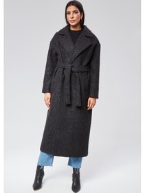 Resim Kadın Buklet Kaşe Oversize Kaban 001 