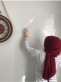 Resim 2 Adet Şeffaf Akıllı Kağıt Tahta 120X200 Cm Şeffaf Yazı Tahtası K 