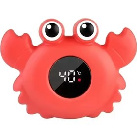 Resim TechStore Pil Hediyeli Bebekler için Su Sıcaklığı Ölçer Bebek Banyo Termometresi Yengeç 
