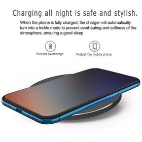 Resim Pazly Taşınabilir Alüminyum Qi Standart Kablosuz Şarj Pedi 