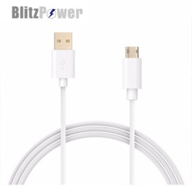 Resim Blitzpower Android Için Micro Usb Şarj Kablosu Beyaz 