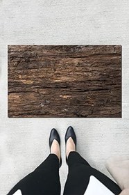 Resim Monnhein Dekoratif Kapı önü Paspas, Dış Mekan/Ev İçi/Banyo/Mutfak/Yatak Odası/Giriş Paspasları Ahşap Baskılı 