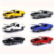 Resim Toybox Efsanesi, Vintage Mustang 1:32 Ölçekli Alaşımlı Oyuncak Araba - Geri Çekme Eylemi, Açılır Kapılar, Erkek Çocuklar İçin Mükemmel Doğum Günü Hediyesi - Gri, Beyaz, Kırmızı, Mavi, Sarı, Siyah Renklerde Mevcut 