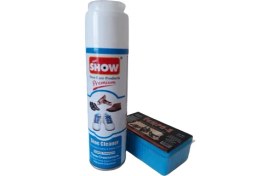 Resim Show Ayakkabı Temizleme Köpüğü 250 ml Renksiz Ve Temizleme Süngeri 