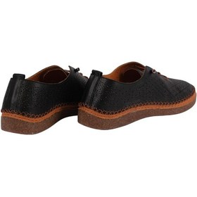 Resim Kadın Hakiki Deri Konforlu Nefes Alan Esnek Tabanlı Ayakkabı Napa-8208l Siyah 