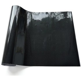 Resim Yüksek Parlak 6d Karbon Fiber Vinil Folyo Film Araba Çıkartma Koruyucu Çıkartma Araba 6d 30x152cm 1 Piece Set 