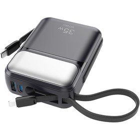 Resim WIWU Wi-P052 Galaxy Serisi Type-C Lightning Çıkışlı Taşınabilir Powerbank PD 35W 10000mAh Siyah 