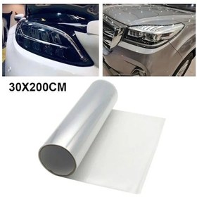 Resim 30x100cm-30cm Araba Şeffaf Işık Koruyucu Film Tampon Kaput Boya Koruma Far Koruyucu Film Vinil Rulo 