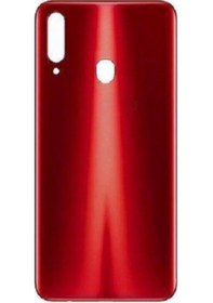 Resim Samsung A20s Sm-a207 Uyumlu Arka Pil Kapağı Kırmızı Çok Renkli 