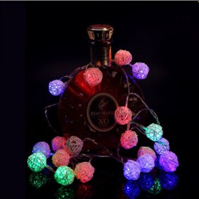 Resim Moveevo 20 Adet Led Sarımsak Topu Işık Zinciri 2.2m - Renkli, Partiler Ve Festivaller İçin Dekoratif Işık, Pil Kutusu Piller Dahil Değil - Bz084 