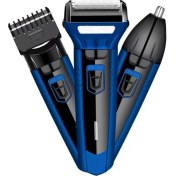 Resim Ipone IP-2020 3 Başlıklı Mavi Tıraş Makinası Profesyonellerin Tercihi 