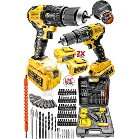 Resim Extreme Germany Thechnology 36vfx Çelik Mandren Darbeli Çift Akülü Şarjlı Vidalama Bitssetmatkap 