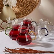 Resim Perotti Ehl-i Keyf Luster Renkli 6'lı Çay Bardağı Seti 200 ml 
