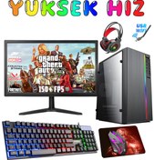 Resim BigGameX BLOOD SK33 AMD RYZEN 5 5500 16GB RAM 512GB SSD RX550 4GB 19''MONİTÖR OYUNCU MASAÜSTÜ BİLGİSAYAR 