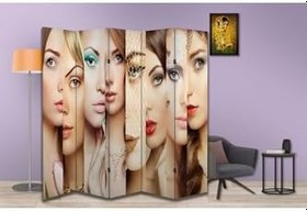Resim Kadın Temalı Özel Tasarım Paravan Room Divider PRV1039, 180 x 180 