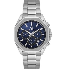 Resim Bigotti Erkek Kol Saati Esbg.b.10687-3 Metal Kordon 43 Mm Kasa Çapı Gümüş 