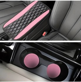 Resim Gaojunshop01 3 Adet Kabarcıklı Kolçak Pedi + 2 Bardak Altlığı Pembe Set 