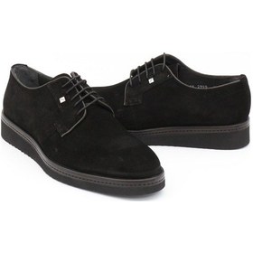 Resim Fosco 2980 Siyah Süet Hakiki Deri Eva Taban Erkek Ayakkabı-siyah Süet 