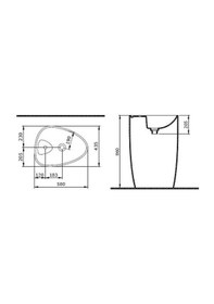 Resim Bocchi Etna Monoblok 1337-004-0126 Batarya Banklı Lavabo Mat Siyah 