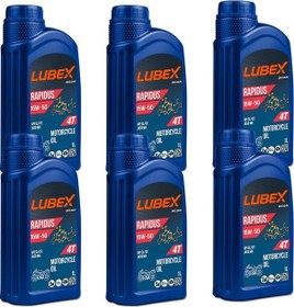 Resim Lubex Rapidus 15W-50 1 L 4 Zamanlı Motosiklet Yağı (6 Adet) 