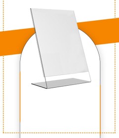 Resim Genel Markalar A4 L Tipi Dikey Masa Üstü 20'Li Paket / 2.8 Mm Şeffaf Pleksi Föylük / Broşürlük 