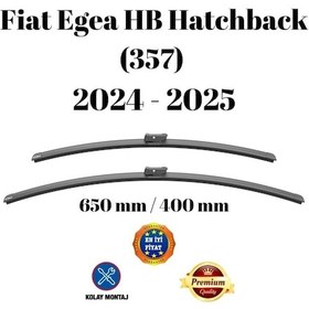 Resim Fiat Egea Hb Hatchback 357 2024 2025 Uyumlu Ön Cam Silecek Süpürgesi Takımı 650/400mm Silbak Sb2616c 