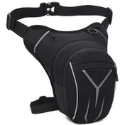 Resim Geeksen Su Geçirmez Bel Çantası Büyük Kapasiteli Motosiklet Bacak Çantası Siyah 