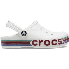 Resim Crocs Bayaband Rainbow Glitter Clg T Çocuk Sandalet 209731-100 Beyaz-beyaz Beyaz 