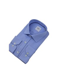 Resim Erkek Büyük Beden Uzun Kol Gömlek 3717 Bgl-st04386 Mavi 