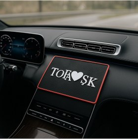 Resim İB GLOBAL Tofaşk Kaymaz Torpido Pedi - Tofaşk Kaydırmaz Ped - Tofaşk Yazılı Ped 