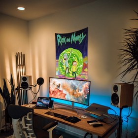 Resim Rick and Morty Portal Duvar Örtüsü - 60 cm x 90 cm 