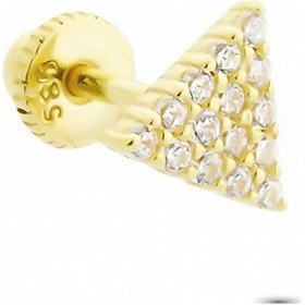 Resim Glorria Altın Üçgen Helix Piercing (540178345) Sarı 