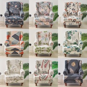 Resim 1 adet Klasik Koltuk Örtüsü, Elastik Bantlı Polyester %100 Süt Lif Kumaş, Makine Yıkanabilir, Aktif Baskı, Zımbalı El Sanatları, Koltuk Örtüsü Tutma, Koltuk Tipi Sofalarla Uyumlu 