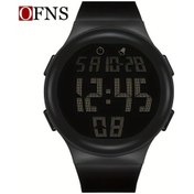 Resim Primepickings Ofns Erkek Ve Kadın Digital Saat 50m Su Geçirmez Gece Işığı Alarm Kronometre Takvim Siyah Diğer 