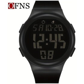 Resim Primepickings Ofns Erkek Ve Kadın Digital Saat 50m Su Geçirmez Gece Işığı Alarm Kronometre Takvim Siyah Diğer 