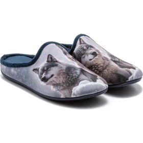 Resim Twigy Kurt-2 Erkek Ev Terliği Gri 41/46 