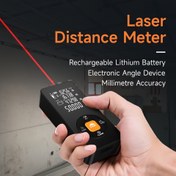 Resim Yeniden şarj edilebilir lazer mesafe ölçerleri 50M, 70M, 100M ve 120M, lazer ölçüm bandı, elektronik ölçüm bandı, kızılötesi mesafe ölçme cihazı. 