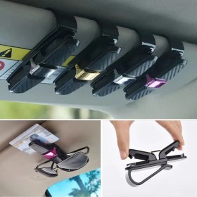 Resim Bucuks Araç İçi Güneşliğe Takılan 2'li Gözlük,kart,para Takmalık Aparat 