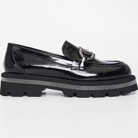 Resim Valmenti Kadın Siyah Rugan Deri Loafer Ayakkabı 33 77501 Bn Ayk Sk23/24 Siyah 