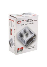 Resim POWERMASTER PM-14065 12 VOLT - 3.5 AMPER - 42 WATT METAL KASA ADAPTÖR 