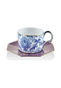 Resim Lamedore Tea Delight Çay Fincanı Prussian Blue Blooming Baroque 1 Adet 