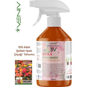 Resim 3v Viola 500 Ml Çiçeklendirici & Köklendirici + 100 Adet Şellaki İpek Çiçeği Tohumu 2 