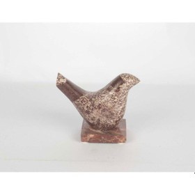 Resim Bordo Mermer Kuş Dekor 14x12cm 