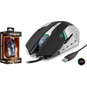 Resim Novator N101 Mouse Kablolu Oyun USB Ledli 2000 Dpı 